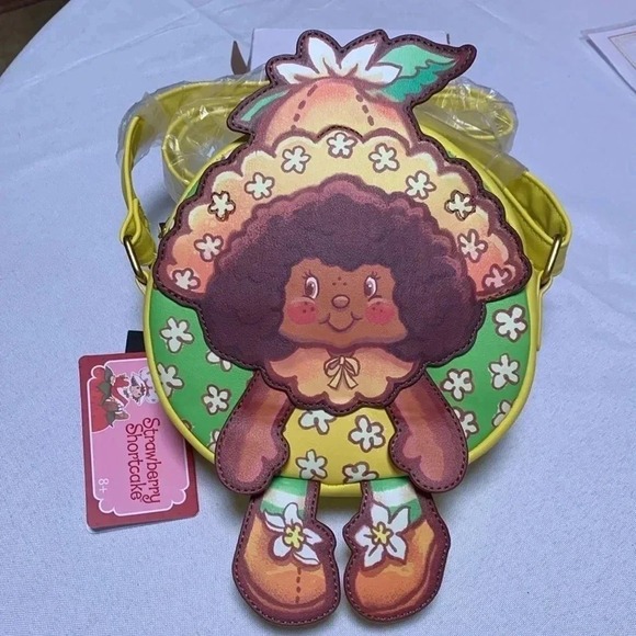 COPY - LOUNGEFLY STRAWBERRY SHORTCAKE ORANGE BLOSSOM Purse, Crossbody. NWT. - Picture 1 of 4